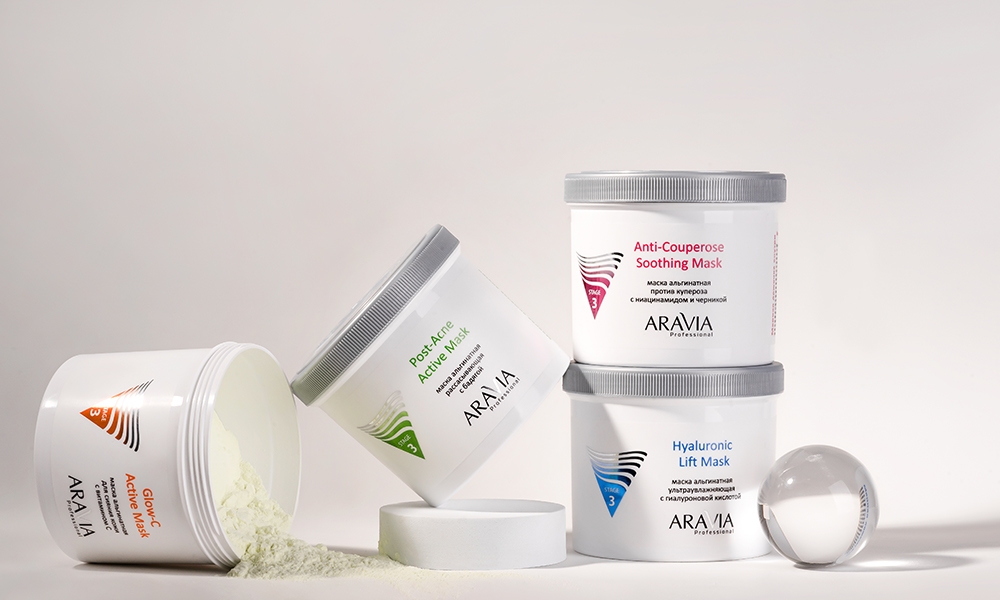 Сохраните молодость и свежесть лица с альгинатными масками ARAVIA Professional