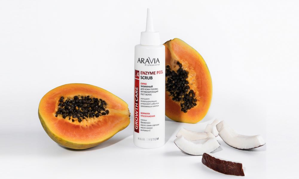Рост волос и эксфолиация: скраб для кожи головы от ARAVIA Professional