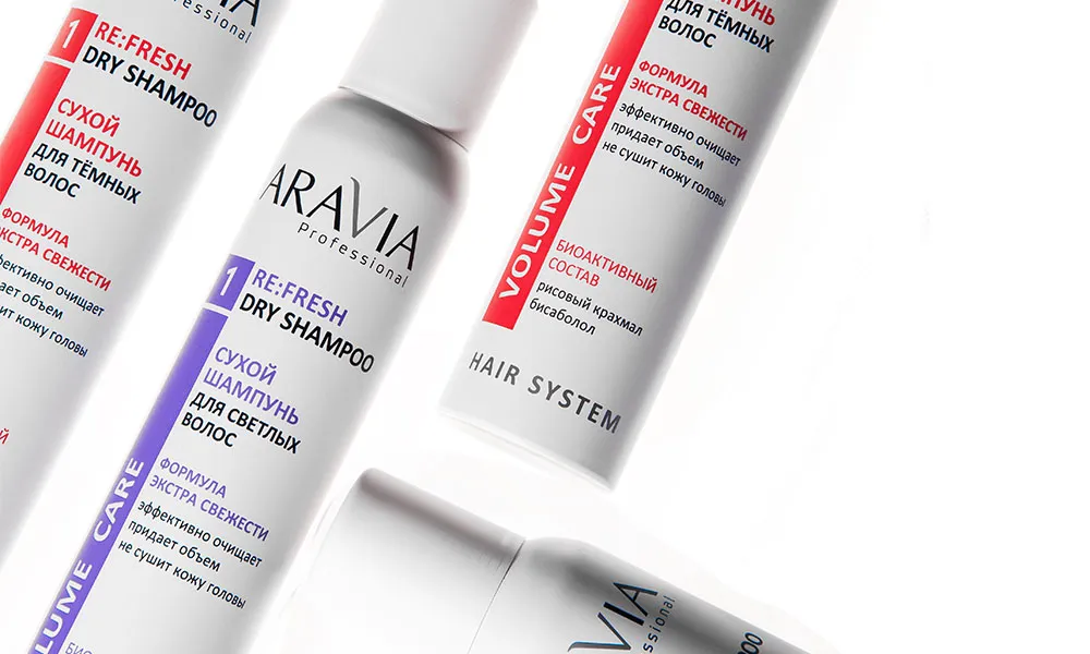 Чистота без компромиссов: сухой шампунь RE:FRESH от ARAVIA Professional