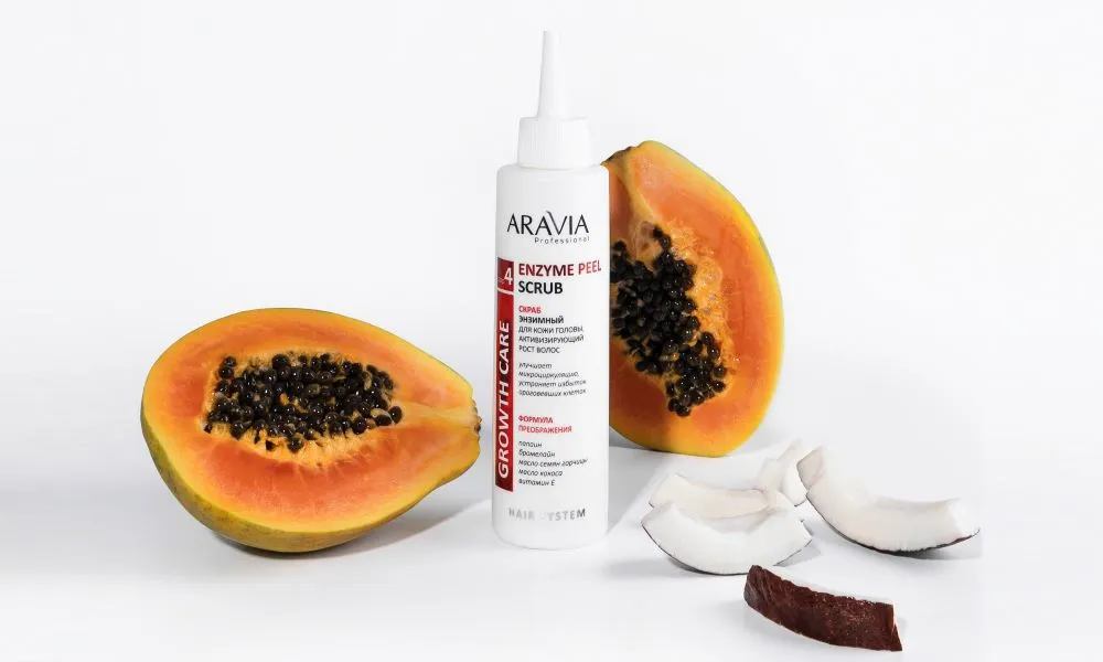 Рост волос и эксфолиация: скраб для кожи головы от ARAVIA Professional