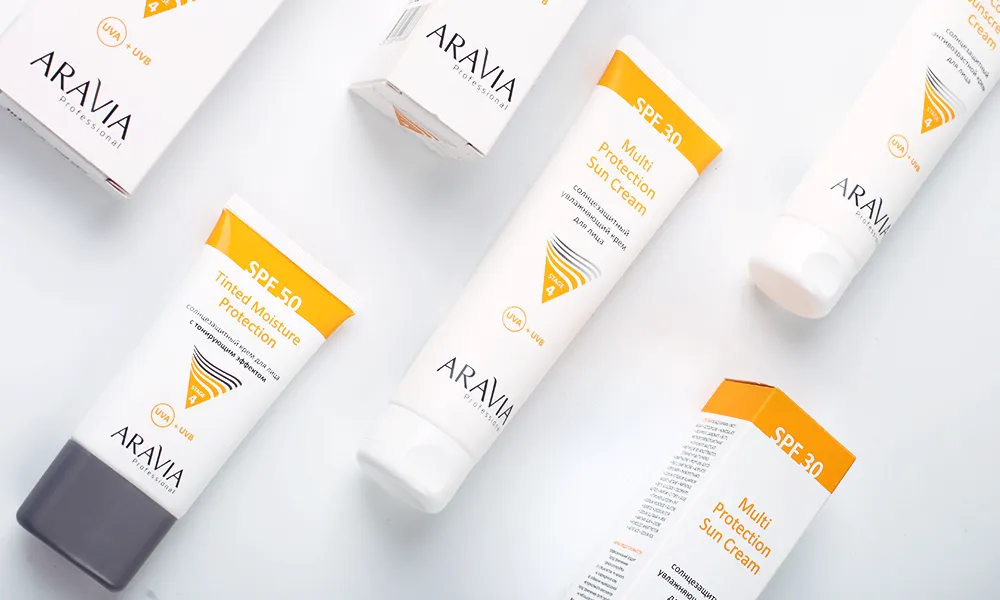 Как работает крем SPF: обзор новых солнцезащитных средств от ARAVIA Professional