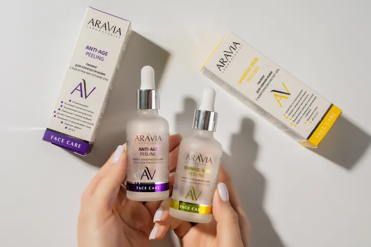 Мультикислотные коктейли для весеннего преображения: обзор пилингов для лица ARAVIA Laboratories